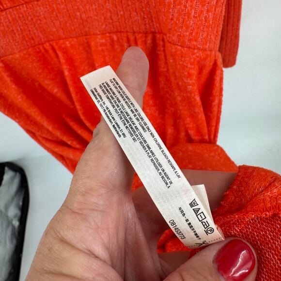 Anthropologie Daily Practice Cowl Neck Midi Dress Burnt Orange Size Medium - Picture 7 of 8